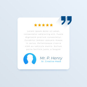 quote in frame with quotation marks design vector